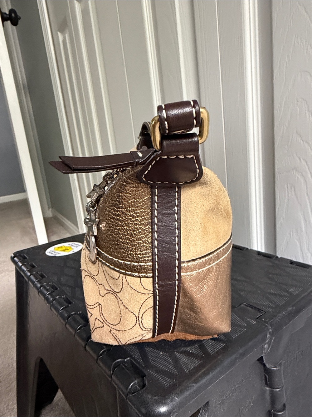 Coach Patchwork Metallic Mini Purse - Picture 4 of 8